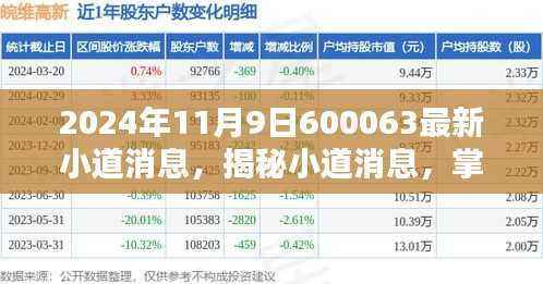 揭秘小道消息,掌握最新资讯获取与分析技能——以股票代码600063为例的探讨(2024年11月9日最新消息)