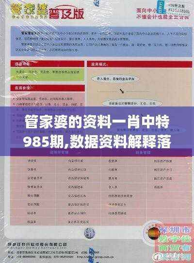 管家婆的资料一肖中特985期,数据资料解释落实_完整版531.55