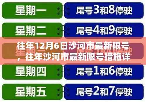 往年沙河市最新限号措施详解及分析要点