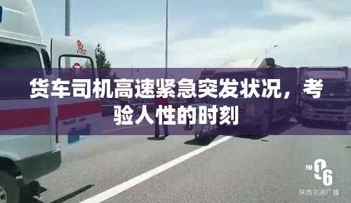 货车司机高速紧急突发状况,考验人性的时刻