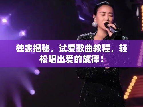 独家揭秘，试爱歌曲教程，轻松唱出爱的旋律！
