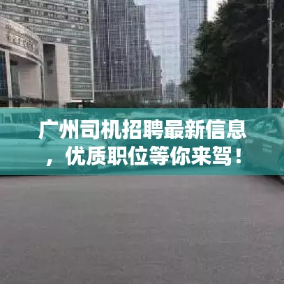 广州司机招聘最新信息,优质职位等你来驾!